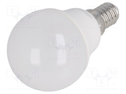 LED lamp; warm white; E14; 230VAC; 470lm; 5W; 2700K; CRImin: 80