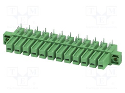 PCB headers, nominal cross section: 6 mm?, color: green, nom