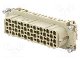 Connector: rectangular; female; Han D; PIN: 64; 64+PE; size 24B