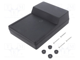 Enclosure: desktop; X: 138mm; Y: 189mm; Z: 59mm; ABS; black