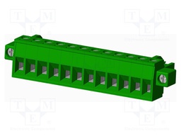 Connector: pluggable terminal block; plug; female; straight; 12A