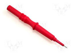 Probe tip; red; Tip diameter: 0.7mm; Socket size: 4mm