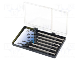 Kit: screwdrivers; precision; Phillips,slot; 6pcs.