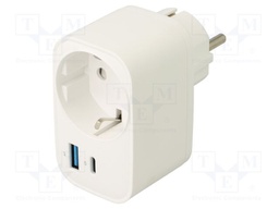 Power supply: switching; mains,plug-in; 5VDC,; 3A; 20W; 72x46x79mm