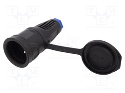 Connector: AC supply; socket; female; 16A; 250VAC; IP20; PIN: 3