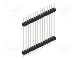 Connector: pin strips; pin header; male; PIN: 14; 2.54mm; THT; 1x14