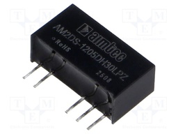 Converter: DC/DC; 2W; Uin: 10.8÷13.2V; Uout: 5VDC; Uout2: -5VDC; SIP7