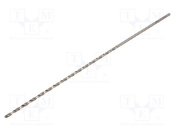 Drill bit; for metal; Ø: 3mm; L: 240mm; high speed steel