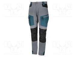 Dungarees; Size: XXXL; gray-black-turquoise; women's; 270g/m2