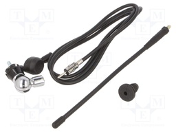 Antenna; 0.25m; AM,FM; universal; rubber mast; 1.5m