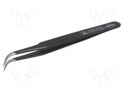Tweezers; 120mm; for precision works; Blades: curved; V: ESD; 100kΩ