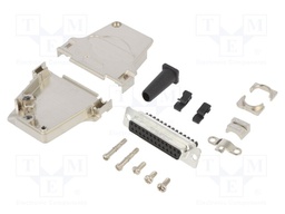 D-Sub; PIN: 15; male; shielded,with strain relief; angled 45°