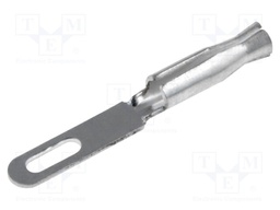 Socket for solder pin; soldering; for cable; silver plated