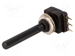 Potentiometer: shaft; single turn; 50kΩ; 200mW; THT; 6mm; plastic