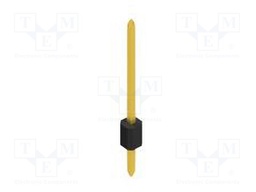 Connector: pin strips; pin header; male; PIN: 1; 1.27mm; THT; 1x1