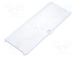 Front panel; with hinges; 6M Modulbox One; transparent
