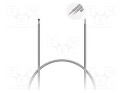 Cable; IPEX MHF 5L,wires; grey; angled; -40÷85°C; 250mm; 50Ω