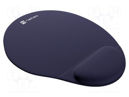Mouse pad; dark blue; Features: gel; 245x225x22mm
