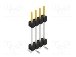 Connector: pin strips; pin header; male; PIN: 4; 2.54mm; SMT; 1x4
