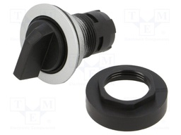 Switch: rotary; 22mm; Stabl.pos: 1; IP65; Pos: 2; Cutout: Ø22.3mm
