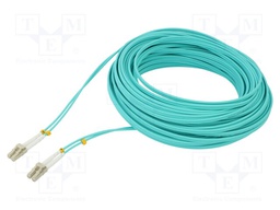 Fiber patch cord; OM4; LC/UPC,both sides; 30m; LSZH; turquoise