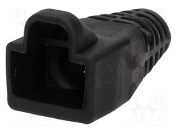 RJ45 plug boot; 6mm; Colour: black