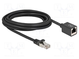 Extender Ethernet; S/FTP; Cat: 6a; RJ45 socket,RJ45 plug; 3m; LSZH