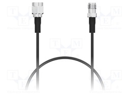 Cable; 0.5m; SMA male,SMA female; black; straight; -40÷105°C; 6GHz