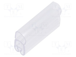 Markers for cables and wires; 2.5÷5mm; PVC; transparent; PT+