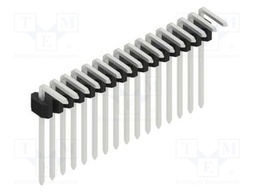 Connector: pin strips; pin header; male; PIN: 16; 1.27mm; THT; 1x16