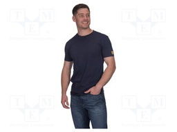 T-shirt; navy blue; cotton,conductive fibers; Size: XXL; 150g/m2