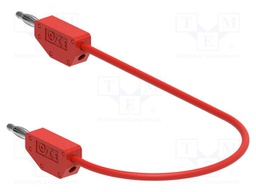 Test lead; 60VDC; 30VAC; 6A; banana plug 2mm,both sides; Len: 0.5m