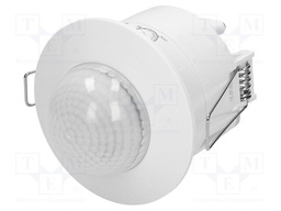 Motion sensor; ceiling; 230VAC; IP20; 12m; Range: 10s÷15min; 360°