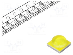 Power LED; 3535; white; 125°; convex; batwing; 2.8÷3.2VDC; 4W; 4870K