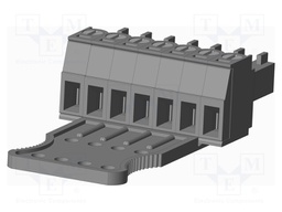 Connector: pluggable terminal block; plug; female; straight; grey