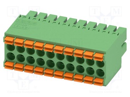 PCB connector, nominal cross section: 1.5 mm2, color: green,