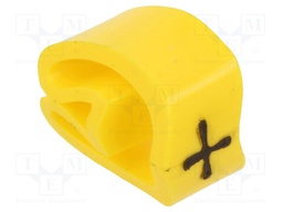 Markers for cables and wires; Label symbol: +; 4÷10mm; PVC; PA