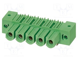 PCB headers, nominal cross section: 16 mm?, color: green, no