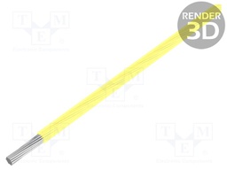 Wire; ThermoThin; stranded; Cu; 20AWG; yellow; ECA fluoropolymer