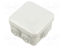 Enclosure: junction box; X: 78mm; Y: 78mm; Z: 46mm; plastic; IP55