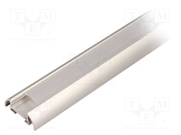 Profiles for LED modules; mat; surface; L: 1m; aluminium; anodized