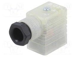 Connector: valve connector; plug; form B; 11mm; female; PIN: 3; 230V