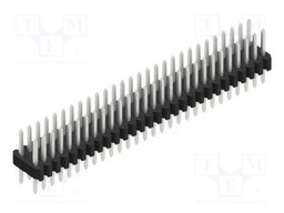 Connector: pin strips; pin header; male; PIN: 56; 1.27mm; THT; 2x28
