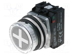 Position indicator; 30mm; IP65; Colour: red/green; Kind: flat