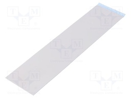 Tape: heat transfer; W: 50mm; L: 0.2m; Thk: 1mm; 1W/mK; silicone