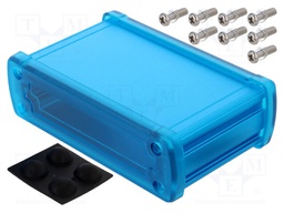 Enclosure: multipurpose; X: 113.7mm; Y: 69mm; Z: 35.2mm; blue