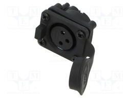 Connector: XLR; socket; female; AXS; 15A; 133V; PIN: 3; IP65