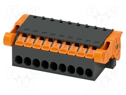 PCB connector, nominal cross section: 1.5 mm2, color: black,