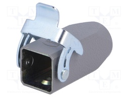 Enclosure: for Han connectors; Han; size 3A; for cable; straight