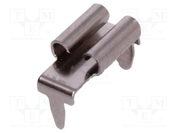 Terminal: flat; 4.8mm; 0.8mm; female; THT; brass; tinned; angled 90°